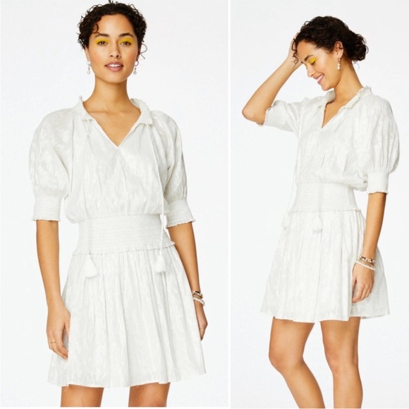 SOLD- ROLLER RABBIT Fiorella Metallic Dress - Picture 3 of 12